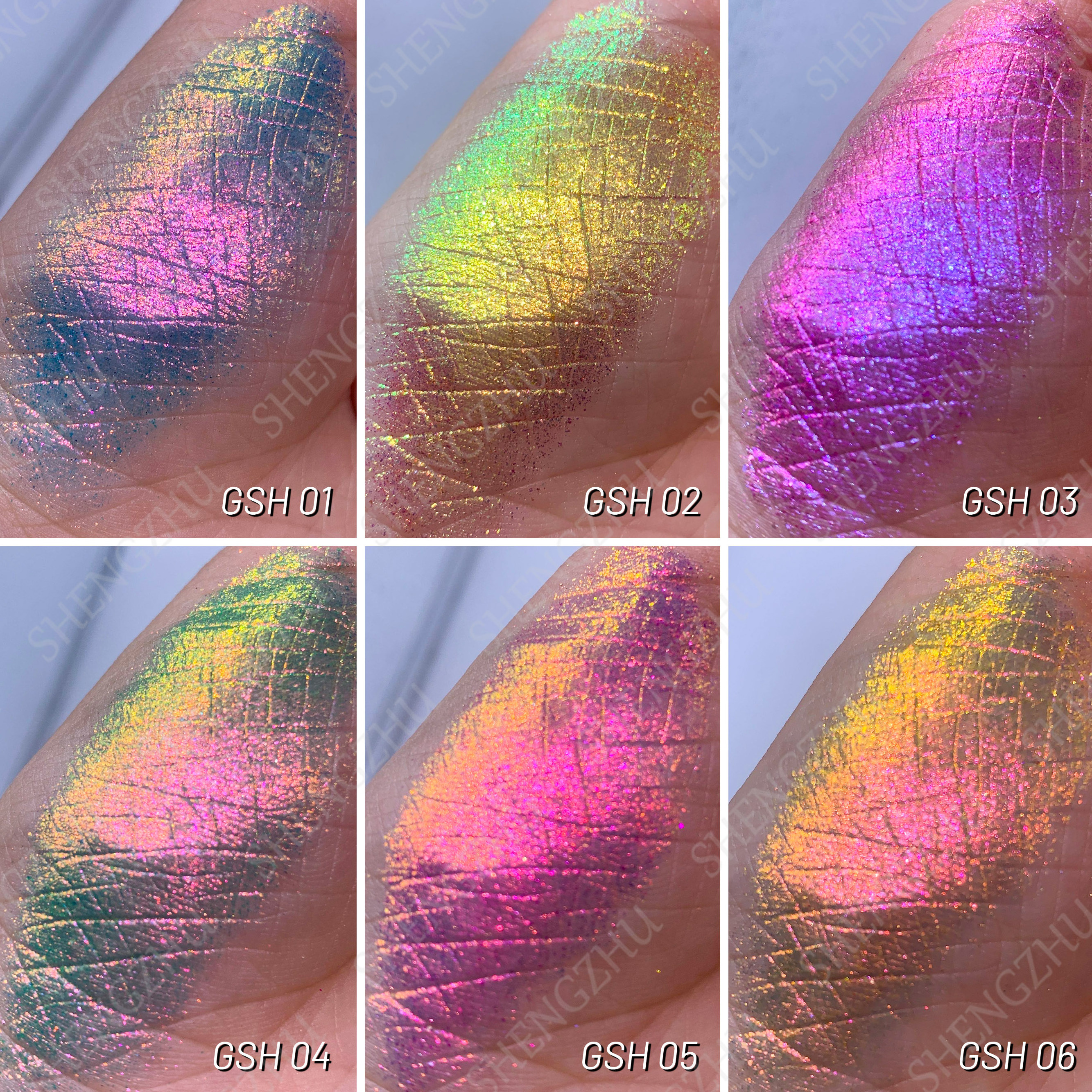 High Quality Color Changing Chameleon Pigment Rainbow Holographic Chameleon Pigment Powder