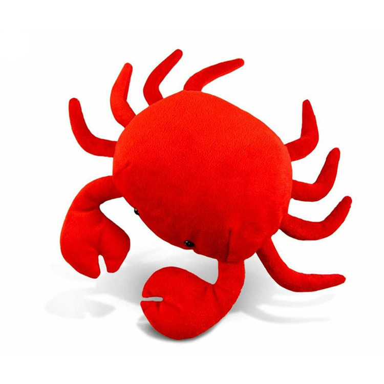 Cheap cartoon red orange stuffed crab plush toy stuffed animals