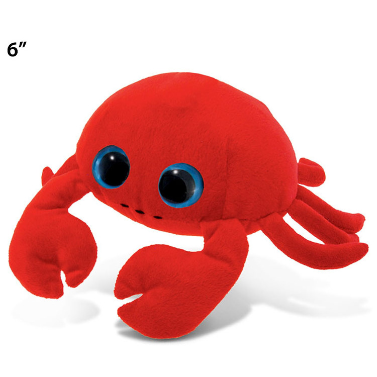 Cheap cartoon red orange stuffed crab plush toy stuffed animals