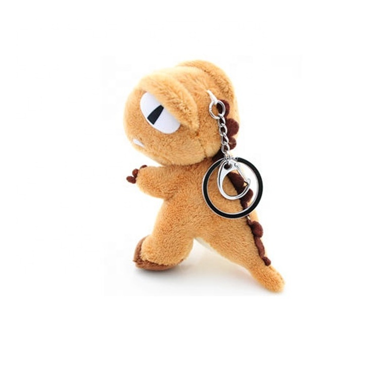 High quality professional customized dinosaur plush toy keychain for sale