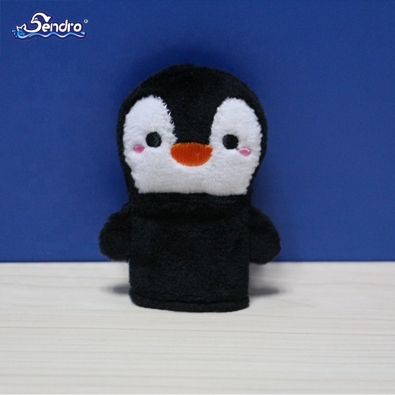 Wholesale birthday gifts A set animal finger puppets for kids custom plush toy free shipping