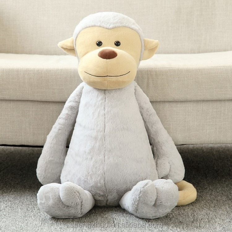 Custom stuffed animal plush baby monkey toy for kids animal monkey soft fluffy toys kids baby