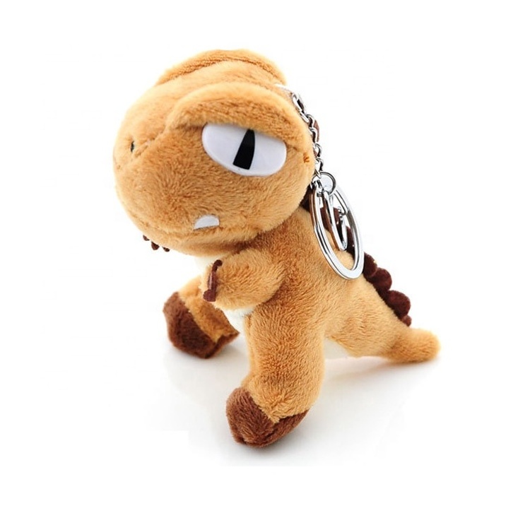 High quality professional customized dinosaur plush toy keychain for sale