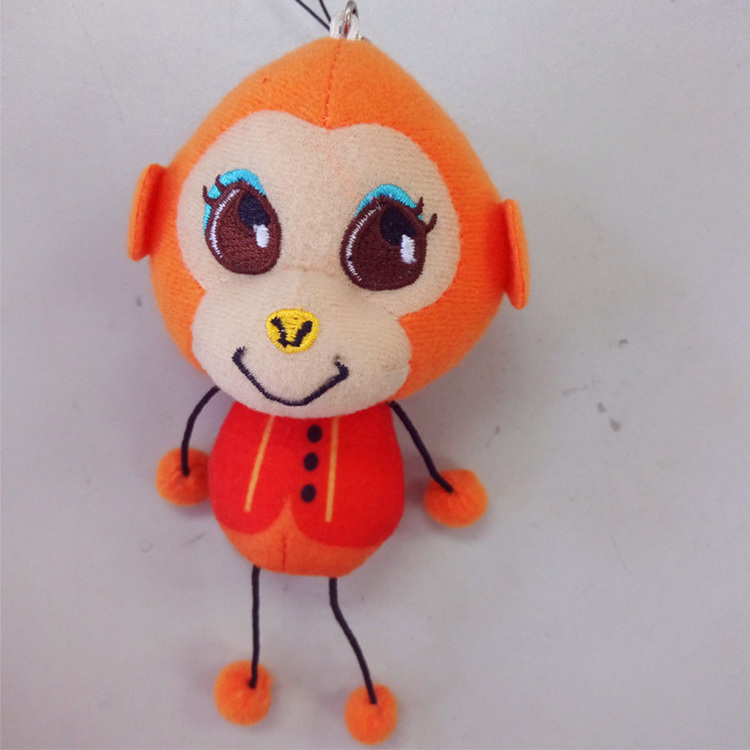 Plush monkey keychain toys stuffed monkey toy for hanging or decoration toys