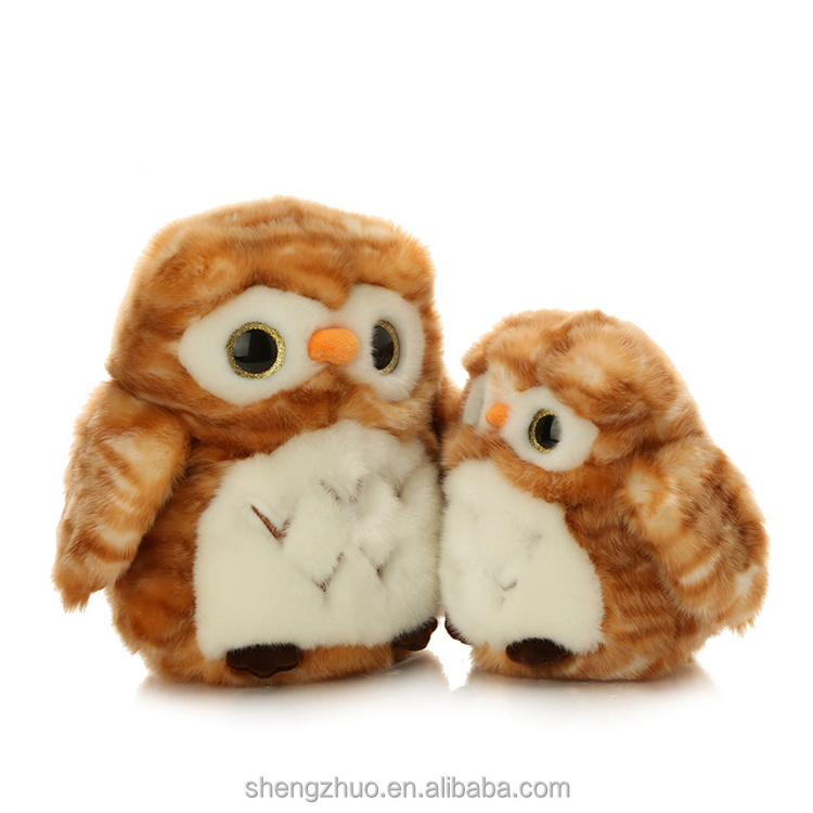 2022 Top sell mini soft cute  big eyes owl plush toys stuffed animals doll