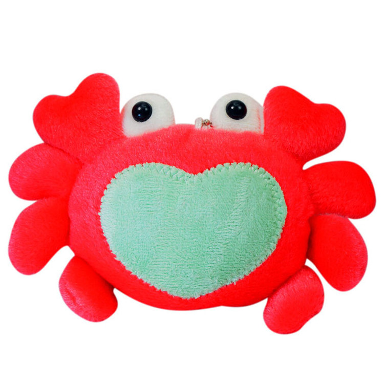 Cheap cartoon red orange stuffed crab plush toy stuffed animals