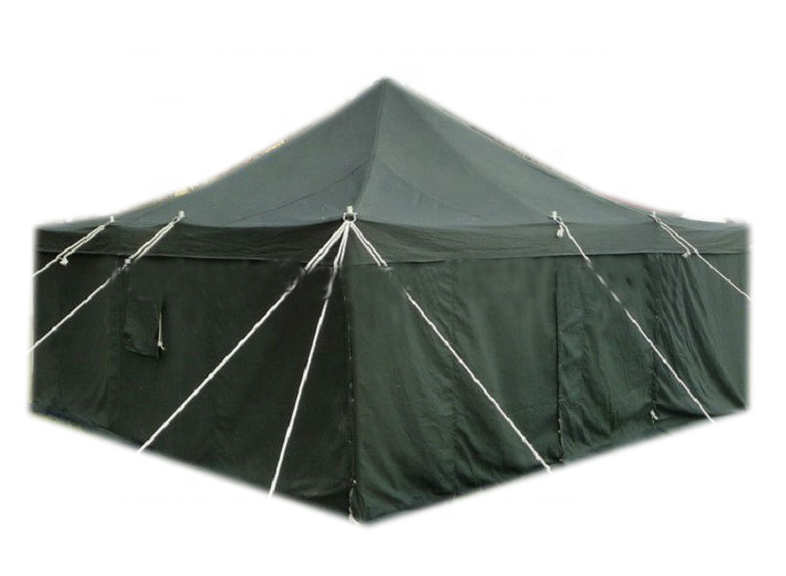 SZJ Custom Large Canvas Tent 10-Person Emergency Shelter with Metal Poles Water-Proof for Outdoor Camping Tent