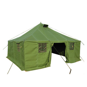 12 men green waterproof  canvas wall tent