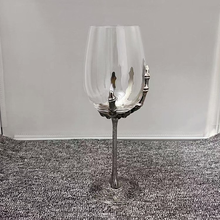 Gothic Skeleton Hand Wine Glass Halloween Drinking Glasses