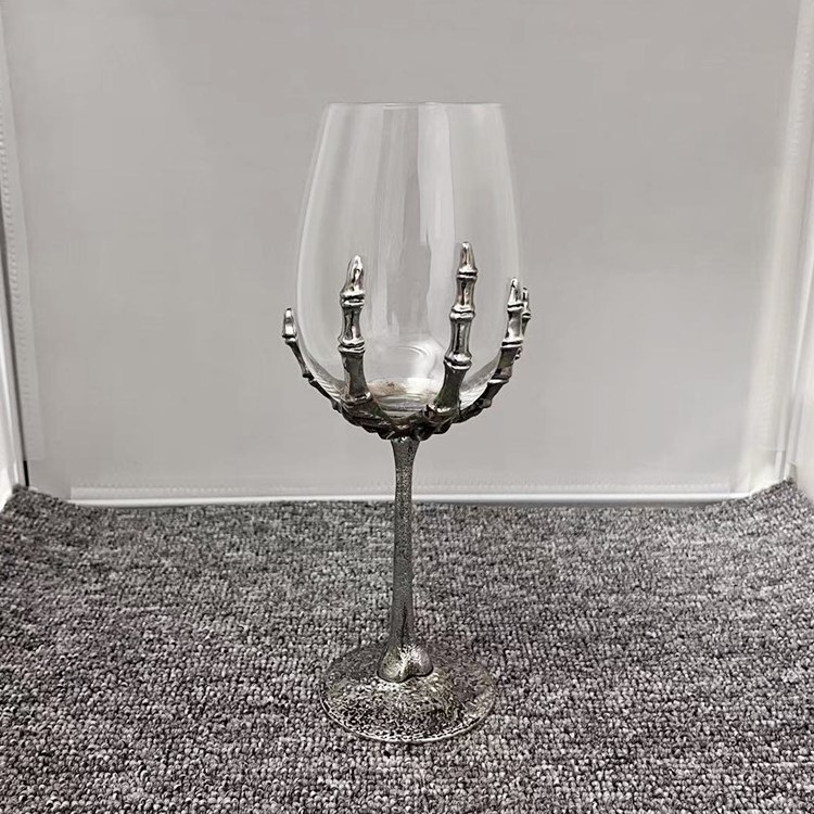 Gothic Skeleton Hand Wine Glass Halloween Drinking Glasses