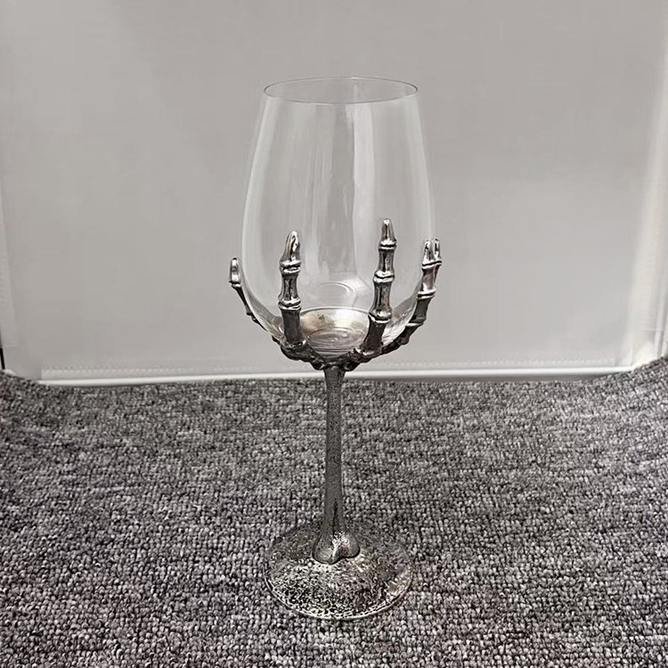 Gothic Skeleton Hand Wine Glass Halloween Drinking Glasses