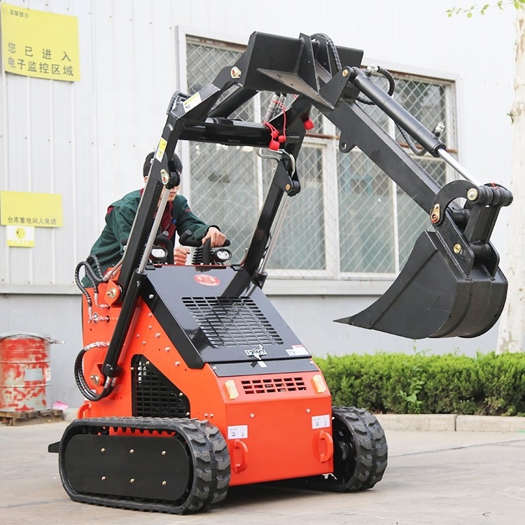 Hot Selling Mini Sliding Loader CE Approved Electric Tracked Skid Steer Loader With Attachments