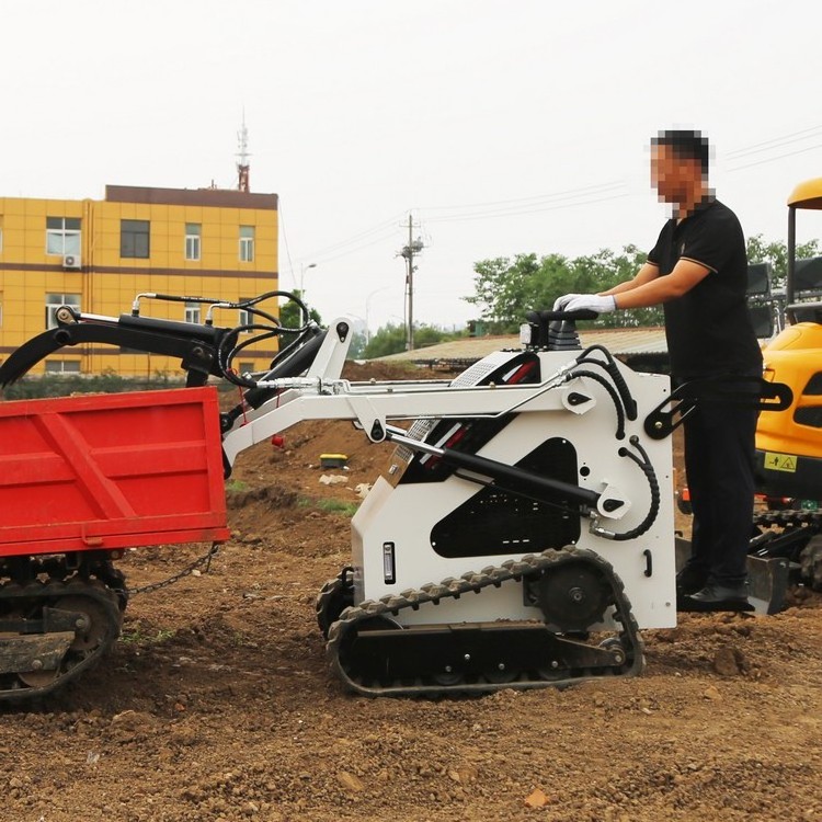 Hot Selling Mini Sliding Loader CE Approved Electric Tracked Skid Steer Loader With Attachments