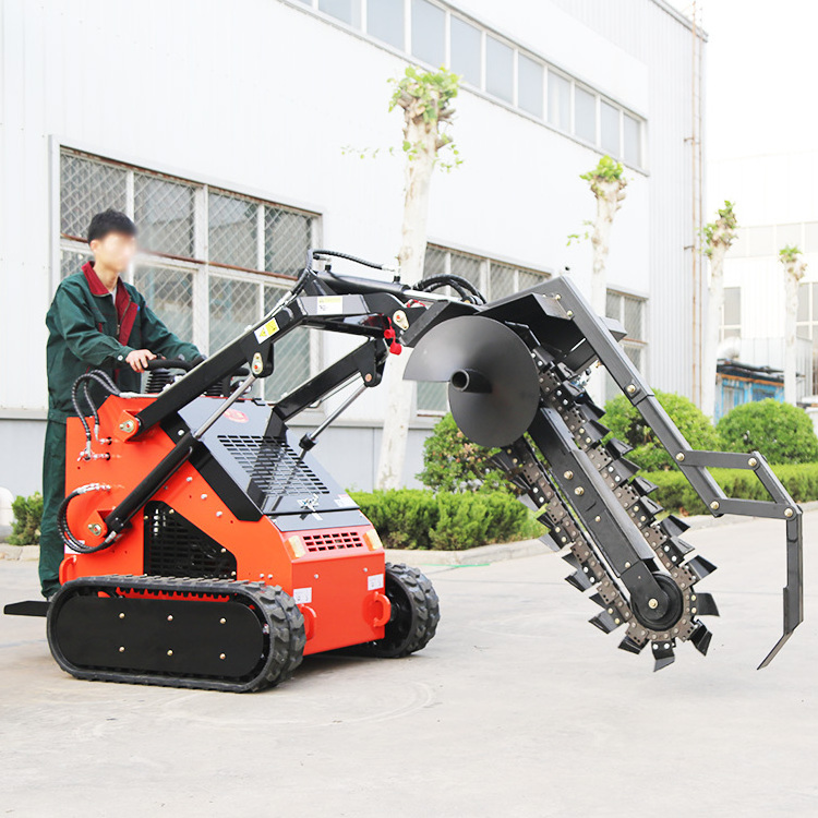 China Factory Sale Front End Loaders Compact Wheel Mini Skid Steer Loader With Diesel Engine