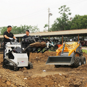 Hot Selling Mini Sliding Loader CE Approved Electric Tracked Skid Steer Loader With Attachments