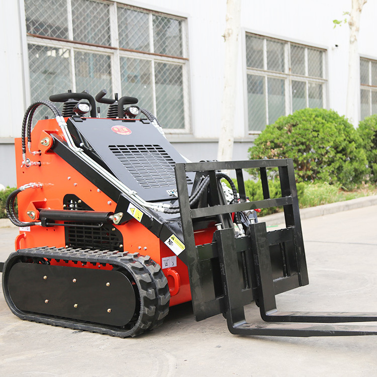 China Factory Sale Front End Loaders Compact Wheel Mini Skid Steer Loader With Diesel Engine