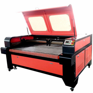 auto feeding laser fabric cutter 1610 for cloth leather felt paper