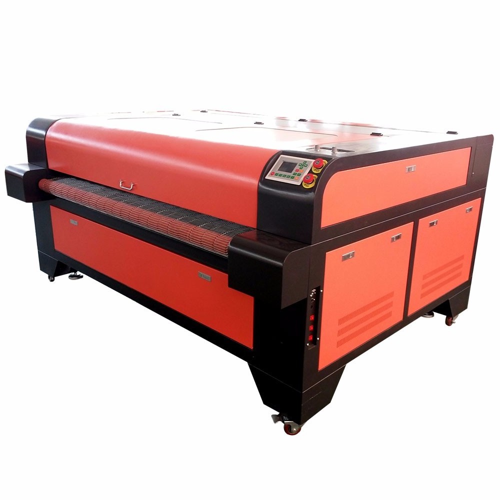 auto feeding laser fabric cutter 1610 for cloth leather felt paper