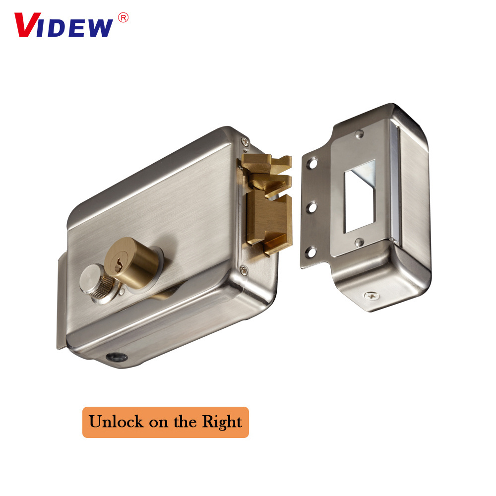 Electric Rim Lock 12V Door Access Locks Work for Home Video Door Phone Doorbell Intercom System