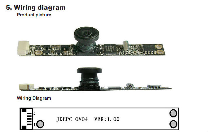 OV5640 5MP wide angle usb camera module with auto-focus