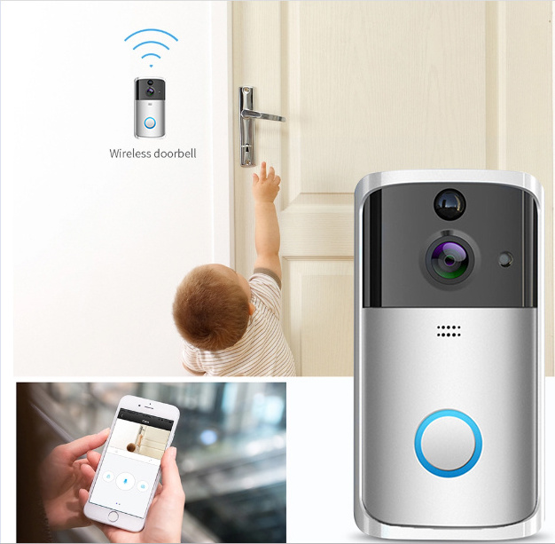 Support tuya door viewer peephole camera wireless audio door bell intercom wifi digital touch screen video doorbell system