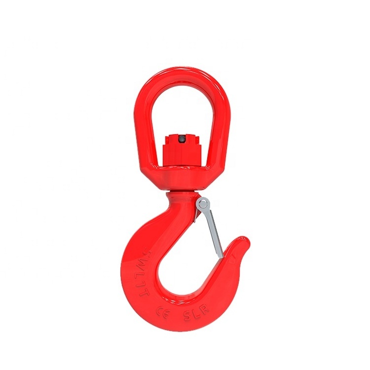 Shenli Rigging Forged Swivel hook/forged safety hook Crane Swivel Hook with Safety Latch