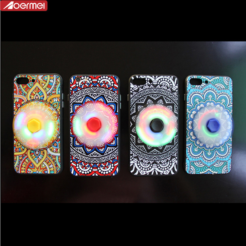 fidget spinner mobile phone case bulk buy from China cell phone back cover for iphone 7 plus