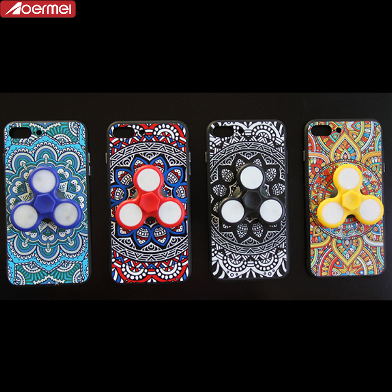 fidget spinner mobile phone case bulk buy from China cell phone back cover for iphone 7 plus