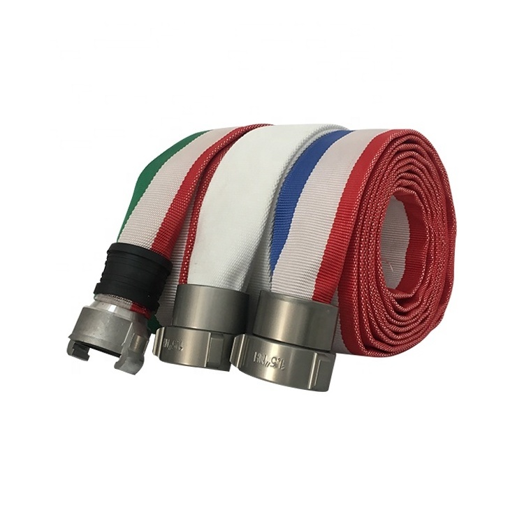 fabric 50mm 65mm 2 inch 3 inch 4 inch 5 inch pu line canvas used fire fighting hose pipe