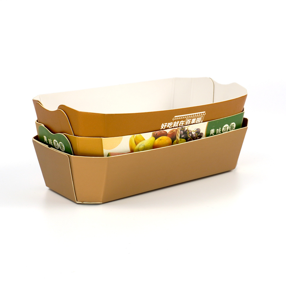 Custom Food Packaging Takeaway Strawberry Cherry Tofu Mango Lychee Tomato Box Cardboard Vegetable Paper Boxes for fruit