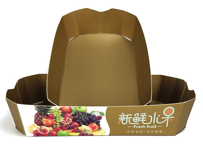 Custom Food Packaging Takeaway Strawberry Cherry Tofu Mango Lychee Tomato Box Cardboard Vegetable Paper Boxes for fruit