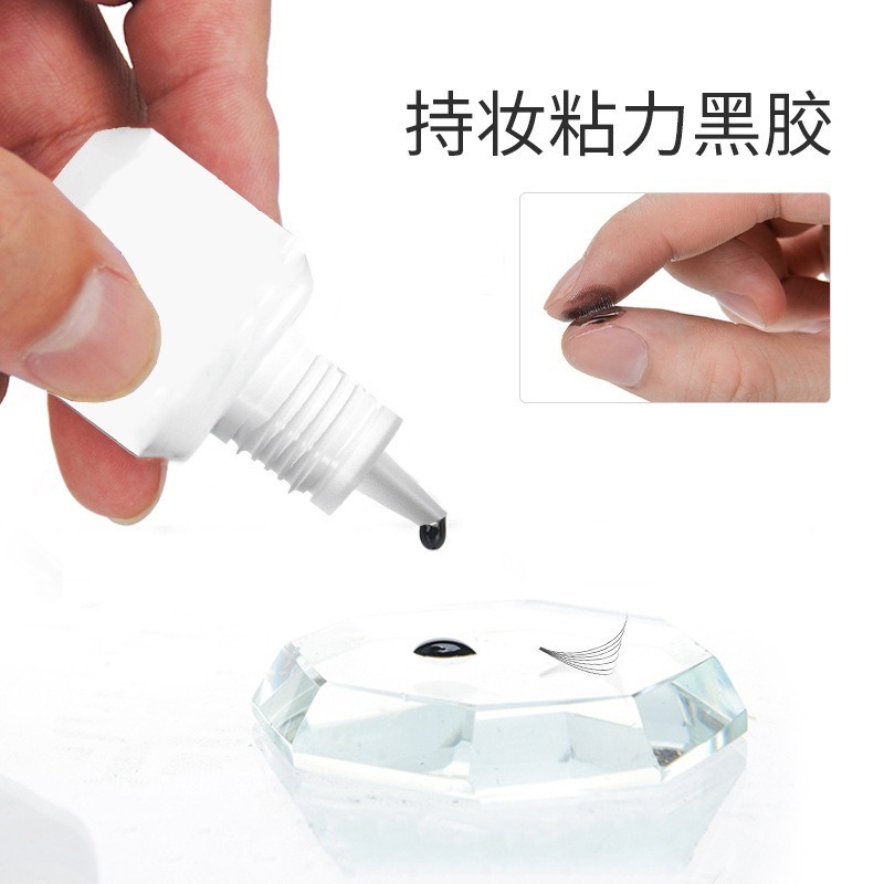 best selling white eyelash glue wholesale bulk  for sensitive eyes strong hold eyelash glue bling bottle eyelash glue