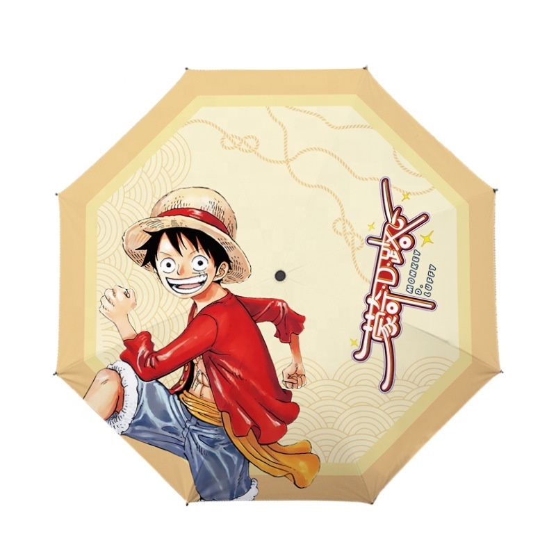 Genshin Impact Umbrella Demon Slayer Outdoor Umbrella Japan Anime Kimetsu No Yaiba Windproof Waterproof Stick Umbrellas