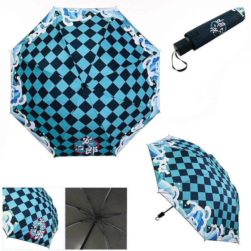 Anime Demon Slayer Umbrella Cosplay Kamado Nezuko Kochou Shinobu Agatsuma Zenitsu Samurai Umbrella Accessories for Gift