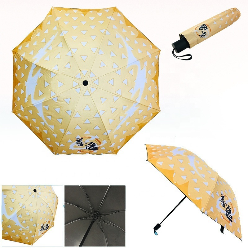 Anime Demon Slayer Umbrella Cosplay Kamado Nezuko Kochou Shinobu Agatsuma Zenitsu Samurai Umbrella Accessories for Gift