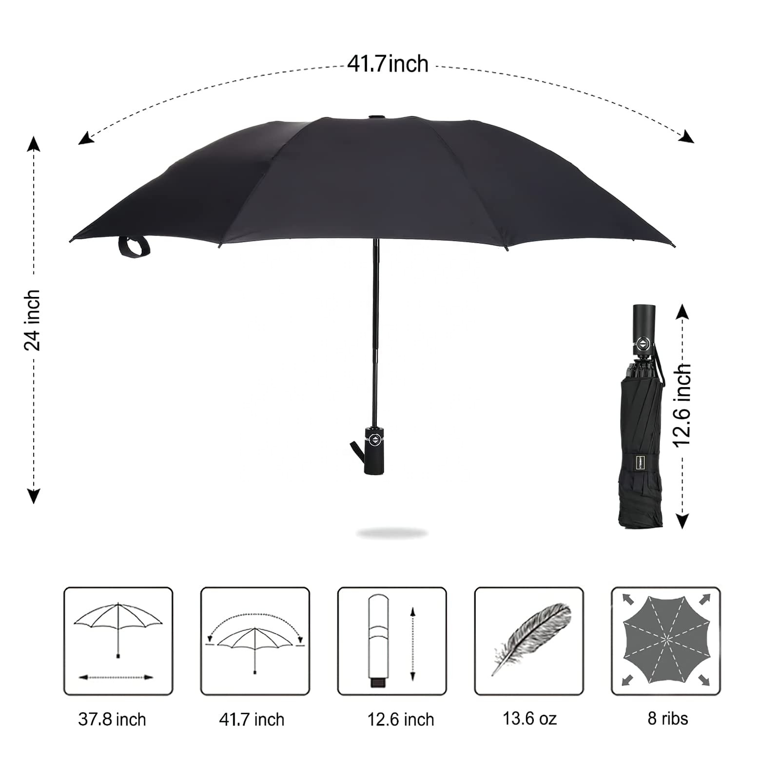 Sanrio Kuromi Cinnamoroll Automatic Open Close Umbrella Animals Anti-Uv Parasol Cartoon Lightweight Folding Travel Umbrella GIFT