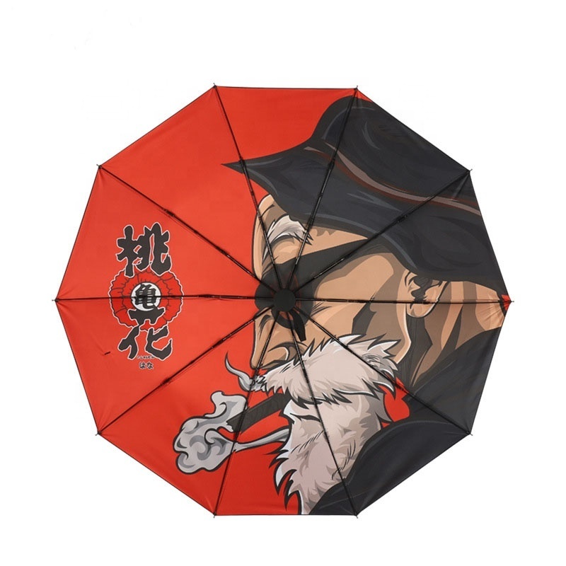 DragonBall Anime Fully Automatic Sunny and rainy dual-purpose umbrella UV protection sun umbrellas