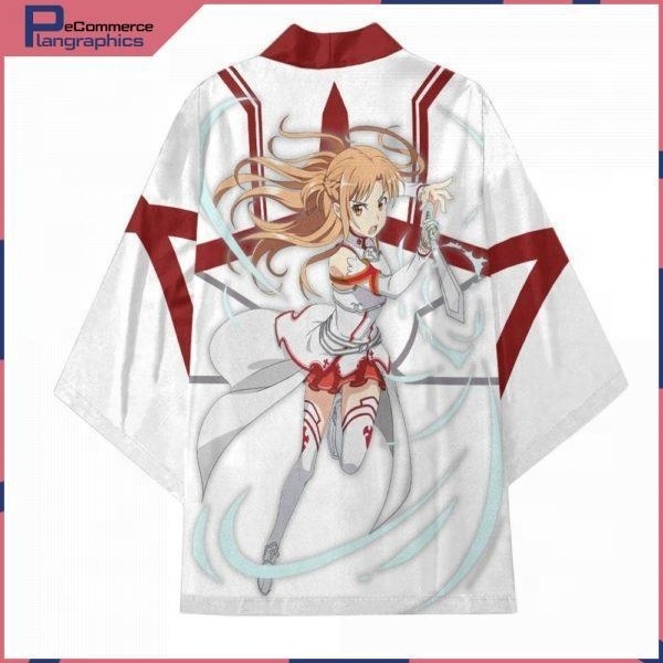 New Anime Sword Art Online Yuuki Asuna Cosplay Costumes Kimono Women Girl Haori Jacket Cardigan Cloak Bathrobe Pajamas Coat