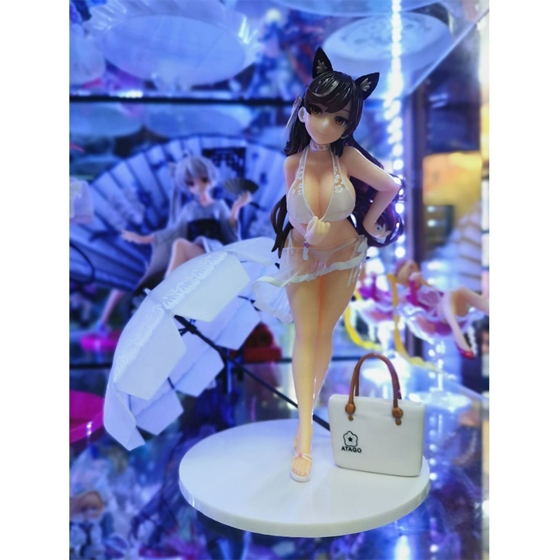 Anime Game Azur Lane IJN Atago Cat Ear Swimwear Version Garage Resin Kit Pvc Action Figure Collection Model Toys