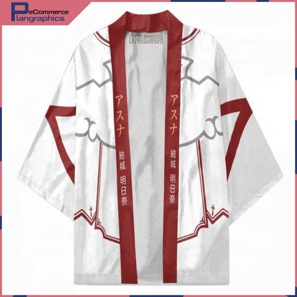 New Anime Sword Art Online Yuuki Asuna Cosplay Costumes Kimono Women Girl Haori Jacket Cardigan Cloak Bathrobe Pajamas Coat