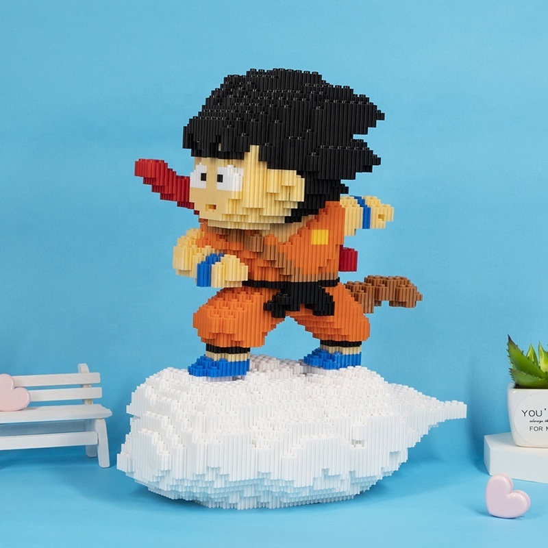 Drag-on Ball 5057pcs Building Blocks 30CM Son Goku Anime Figure Model Mini Bricks Educational Toys for Children Gifts