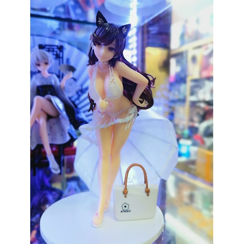 Anime Game Azur Lane IJN Atago Cat Ear Swimwear Version Garage Resin Kit Pvc Action Figure Collection Model Toys