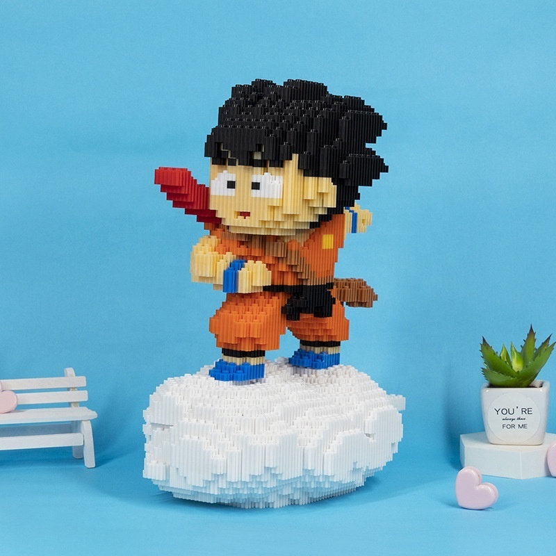 Drag-on Ball 5057pcs Building Blocks 30CM Son Goku Anime Figure Model Mini Bricks Educational Toys for Children Gifts