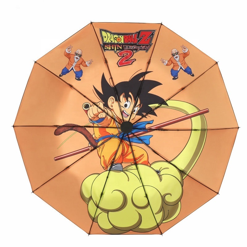 DragonBall Anime Fully Automatic Sunny and rainy dual-purpose umbrella UV protection sun umbrellas