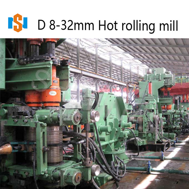 Hot rolling mill steel bar production line manufacturer rebar making machine