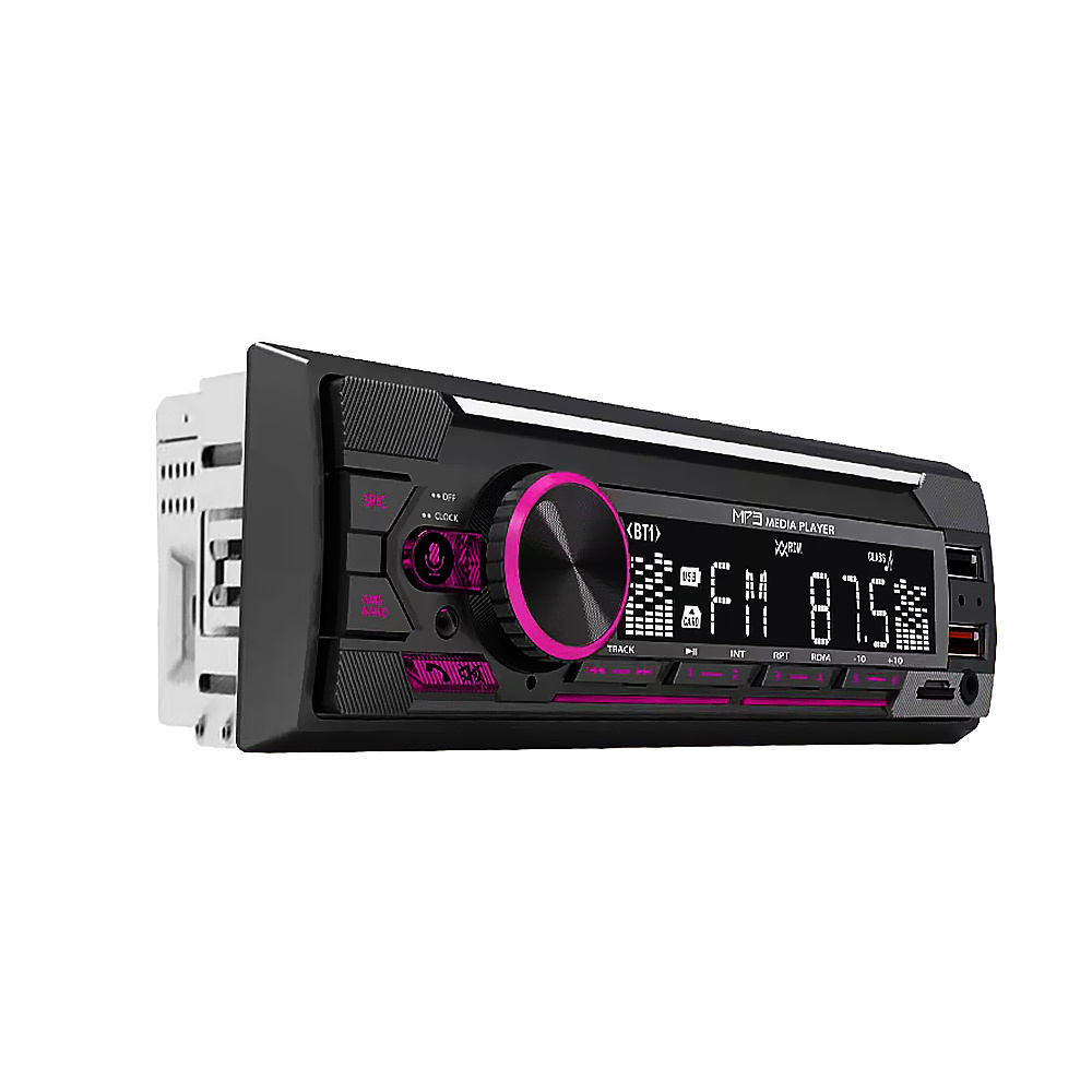 Single Din Car MP3 Player 1 Din MP3 2 USB Car Stereo Auto Radio Player BT Hands-free  MP3 Player For Car