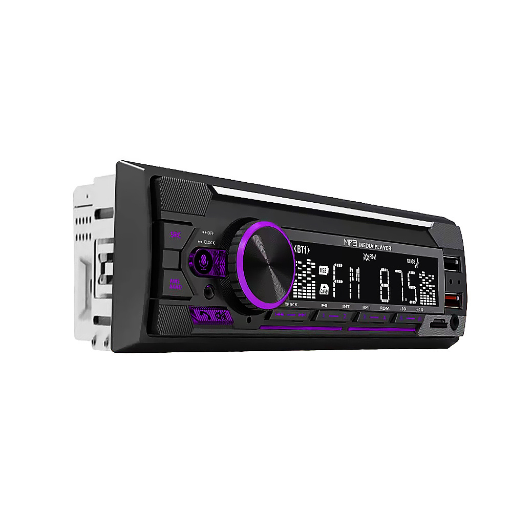 Single Din Car MP3 Player 1 Din MP3 2 USB Car Stereo Auto Radio Player BT Hands-free  MP3 Player For Car