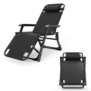 Customized luxury rest folding bed foldable outdoor leisure lounge chair garden installation-free beach chair