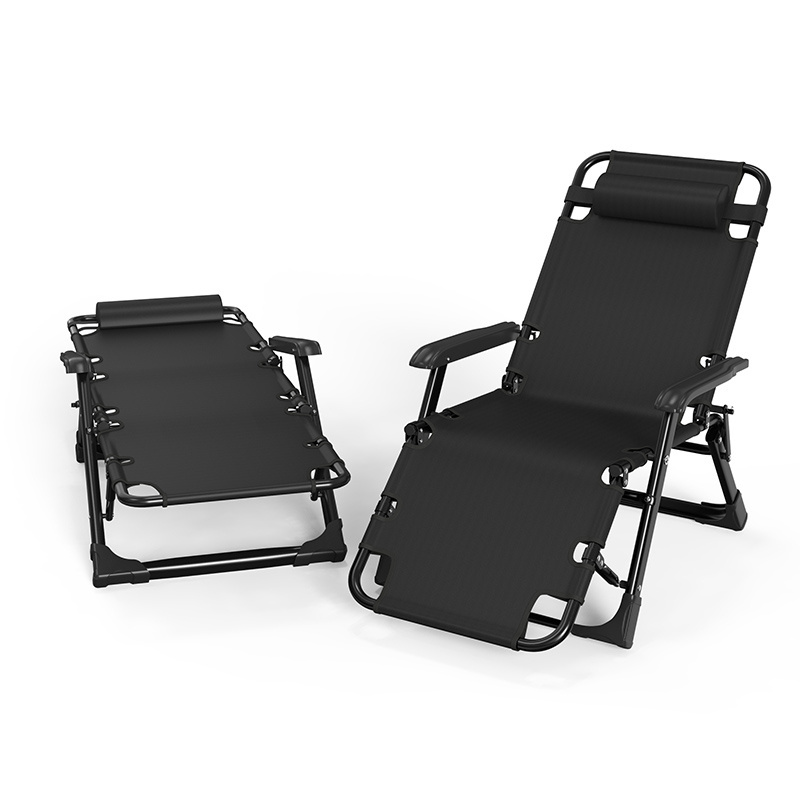 Customizable outdoor beach chair office lunch break folding bed lounge chair foldable installation-free lounge chair