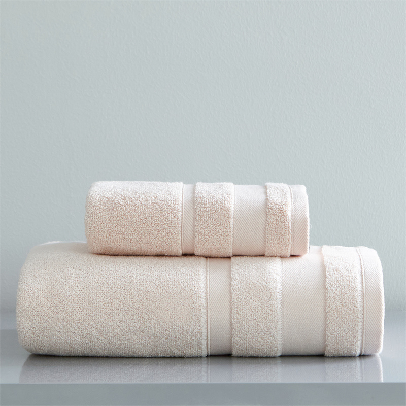 White solid colour hotel household thickened absorbent quick dry cotton fabric slipper bath towel